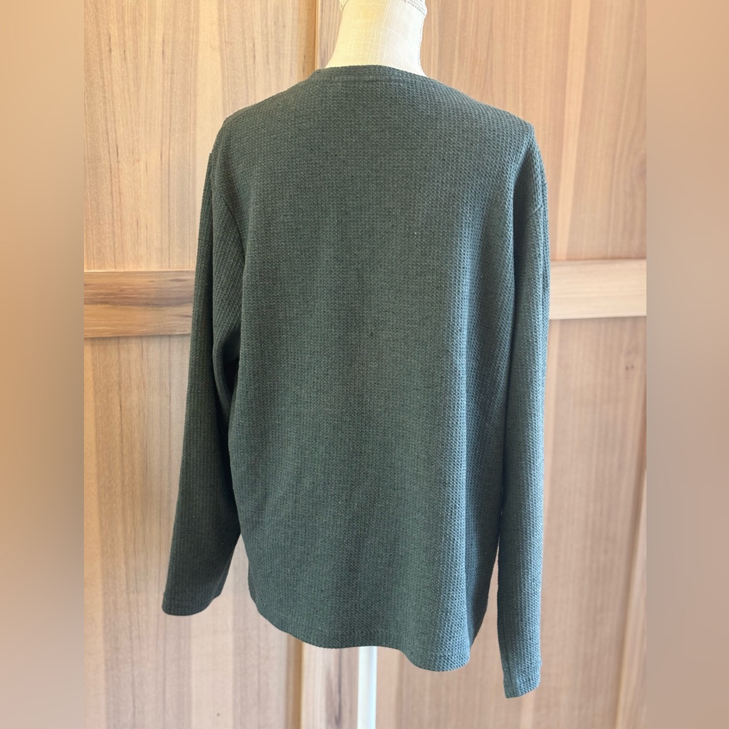 English Laundry Waffle Knit Shirt. Thermal Crewneck Men’s Sz-Xl Euc — image 4 of 8